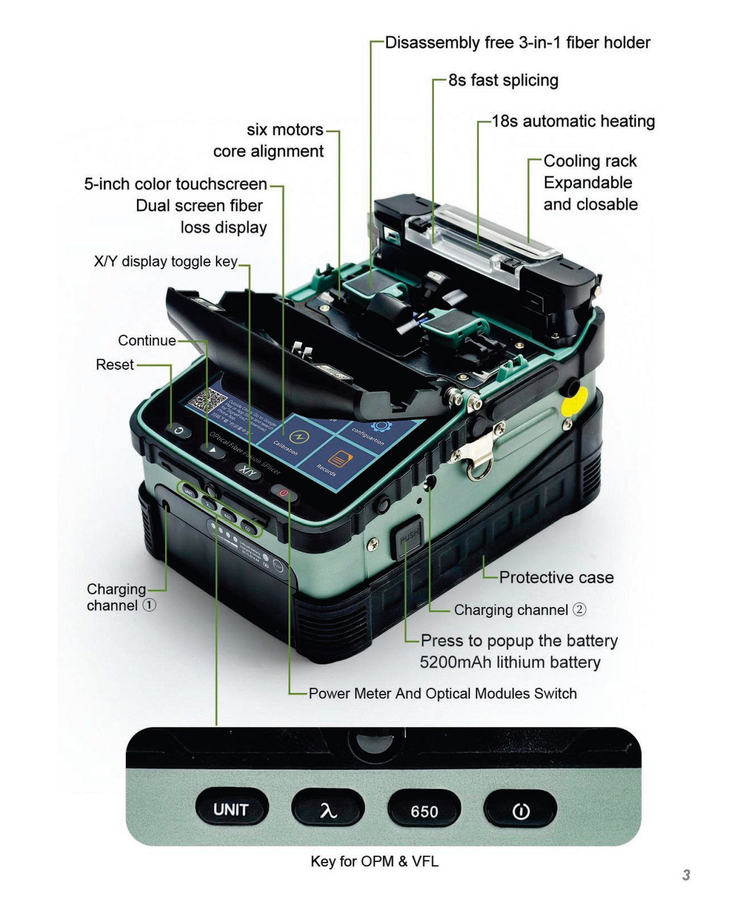 AI-6A Plus Signal Fire Fusion Splicer