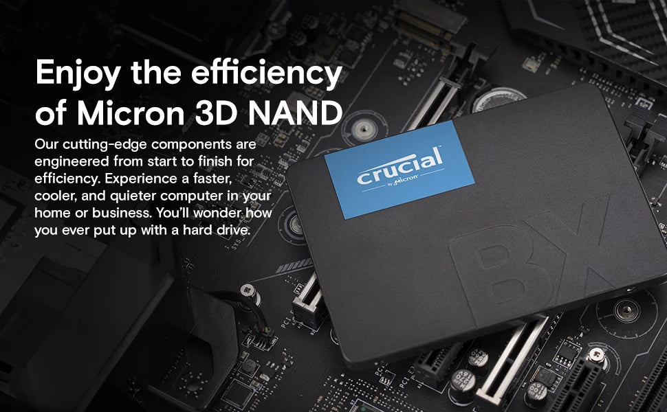 Crucial BX500 1TB 3D NAND SATA 2.5 Inch Internal SSD