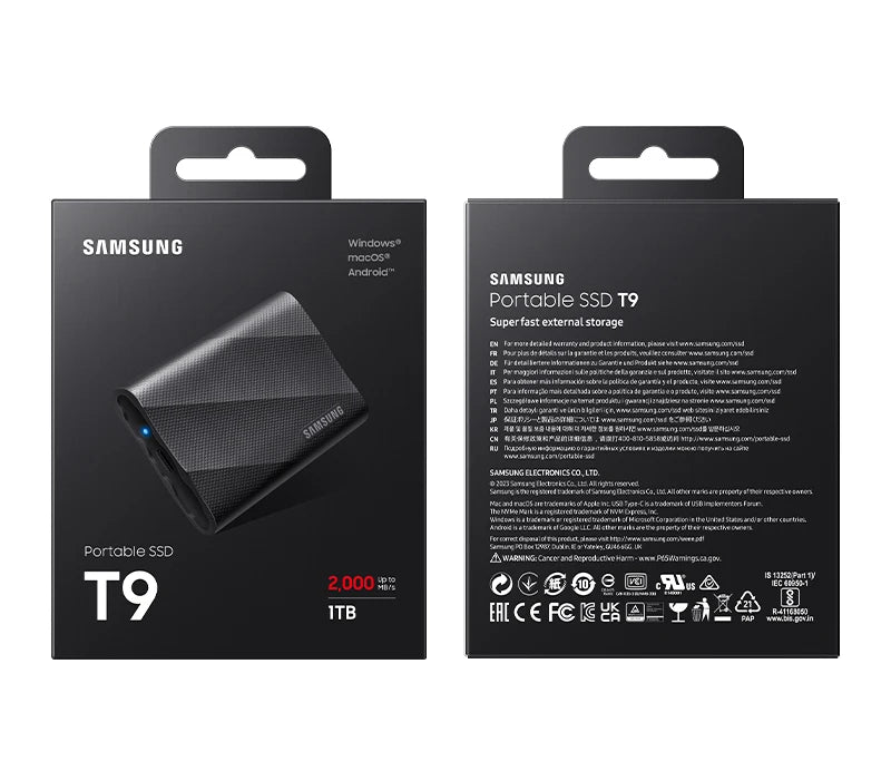 Samsung T9 Portable SSD 1TB External Disk Hard Drive