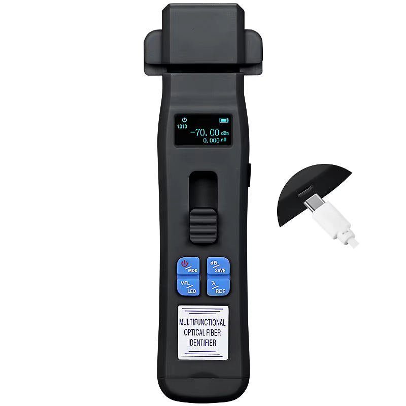 AUA-C605 Multifunctional Optical Fibre Identifier Black
